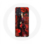 Coque Maniacase pour Samsung Galaxy A32 4G Demon Slayer Kimetsu no Yaiba Itachi Uchiha front rouge