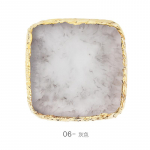 Nail Art Square Palette, Resin Agate Sheet Nail Art Painting Palette Nail Art Display Board Tool