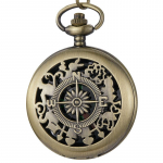 Loominguline uus kompassi taskukell &otilde;ues m&auml;gironimiseks klassikalises stiilis klappkompassiga taskukell
