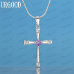 925 Sterling Risti tsirkoonist ripatsiga kaelakee Moodsad pulmaehted S-40CM