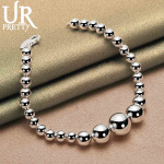 925 h&otilde;bedane sileda gradiendiga suur &uuml;mmargune helmestega k&auml;ev&otilde;ru Moodsad pulmaehted 20CM