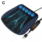 Auto jahutav j&auml;&auml;siidist istmepadi 8/5 USB ventilaatoriga Universaalne ventilatsioonipadi Suvine jahutus Jahe istme puhumine 5/12/24V X0J5