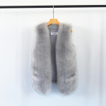 S&uuml;gisel ja talvel uus kunstrebase karusnahast muruvest naiste l&uuml;hike mood lahtine naaritsa karusnahast mantel naiste kullake S