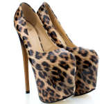 Mood Seksikad 19cm &Uuml;lik&otilde;rged Kontsad Platvorm Naiste Pumbad Suur Suurus 50 Patendiga Leopard Stiletto Kontsaga Peo Feti&scaron; Tantsukingad Daamidele 34 beige