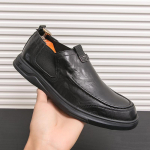 Nahast meeste pidulikud kingad Luksusbr&auml;nd 2024 Meeste Loafers Kleit Mokassiinid Hingavad mustad 38&ndash;44 suuremad s&otilde;idujalatsid 6 must