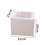 1Pc White Paper Folding Birthday Wedding Xmas Cake Box Baking Dessert 10/12 inch Cake Disposable Packaging other