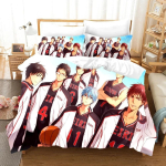 Anime Laste Kuroko korvpall Voodipesukomplekt 3D Prindiga Tekk Luksuslik Tekikott Komplekt Kodutekstiil Kuninganna Kuningas &Uuml;he Inimese Suurus Multikas US Queen 228x228cm