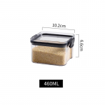 460/700/1300/1800 ML toiduainete s&auml;ilituskonteiner plastikust suletud purgid K&ouml;&ouml;k hoiukast l&auml;bipaistvad toidukanistri s&auml;ilituspaagid 460ml