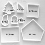 3D j&otilde;ulupiparkoogimaja vormi plastist k&uuml;psisel&otilde;ikuri komplekt DIY k&uuml;psisevormid kondiitritooted kook tempel k&uuml;psetust&ouml;&ouml;riistad tarvikud