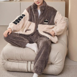 Meeste Talvine Soe Magamisriiete Pidžaamakomplekt Meeste Flanellist Pidžaama &Ouml;&ouml;riided Koduriietus Samet Korallfliis 6XL Suur Suurus Pijama 5XL