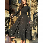 Eid moslemi kleit naistele abaya Maroko peokleidid ramadan paeltega abayad tr&uuml;kiga vestidos largos islam Dubai araabia pikk S must