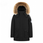 Talvine paksendatud eemaldatav villane krae soe sulejope Paari kapuutsiga valge pardi sulemantel meeste parkad S must