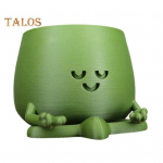 Happy Face sukulentide istutusmasin 3D-prinditud lauaplaadile m&otilde;eldud lillepott Kodukontori sisustus Lillepott kaktuste ja sukulentide taimede armastajatele kingitus A