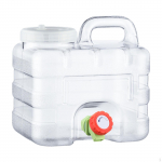 Veemahuti kandur koos segistiga 7,5 l suur kaasaskantav pudel Clear Square Camping