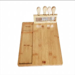 Bambusest juustulaud 1 tk juustunuga juustuviilutaja kahvel lusikas l&otilde;igatud k&ouml;&ouml;k toiduvalmistamise t&ouml;&ouml;riistad bambusest l&otilde;ikelaud puidust juustulaud 355*280MM