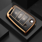 Uus TPU auto klappv&otilde;tme korpuse kate VW Volkswagen Golf 7 MK7 Tiguan MK2 jaoks Seat Ateca Leon FR Ibiza Skoda Octavia Kodiaq jaoks punane