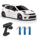 Kaugjuhtimispuldiga auto, 1/28 2,4 GHz 4WD LED-tuledega m&auml;nguauto, 3 akut, driftirehvid, elektriline 3 battery