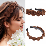 XINRAN S&uuml;nteetiline kalaluu ​​punutud parukas peapael Twist Braid juukser&otilde;ngas libisemiskindel peapael Naistele Juuste aksessuaarid 13cm