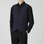 Meeste &auml;ri&uuml;likonna vest pulmadeks ja t&ouml;&ouml;ks S tumesinine