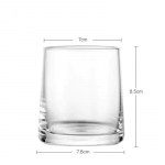 270 ml Simple Style Klaaskruus Multifunktsionaalne klaasist &Uuml;hekihiline Veetass Suuveetass Piimakohvi joogitopsid 301-400ml puhas
