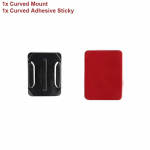 Kiivri liimiga kleepuv lame kumer kinnitus GoPro Hero jaoks 12 11 10 9 8 7 6 5 4 Insta360 X2 X3 DJI Osmo Action 3 kaameratarvikud