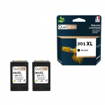 301XL fabriqu&eacute; en France, 2 Cartouche d'encre reconditionn&eacute;e pour HP 301 XL Noir CH563EE/CH561EE &uuml;hilduv Envy 4500 4507 5530,Des