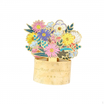 3D &otilde;nnitluskaart Pop-up kaardid Kutsed Loominguline kingitus Emadep&auml;evaks &Otilde;nnitlemiseks sinine