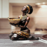 2D Lame Aafrika Naine Lauakaunistus Lauakaunistus Uudsus Raamaturiiul Akr&uuml;&uuml;ln&auml;itus Kunst jaoks