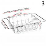 Reguleeritav valamu kohal olev n&otilde;udekuivatusrest roostevabast terasest k&ouml;&ouml;gi roostevaba &auml;ravoolurest panni-kausi klaasist n&otilde;ude jaoks
