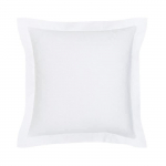 Taie d'oreiller Maison Lefebvre TO 63x63 + Oxford 5 cm 100% coton 57 fils valge