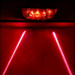 Ere LED-tagatule vilkuv tagumine hoiatus &ouml;ise maastikuratta lisavarustuse kohta Red Parallel Lines