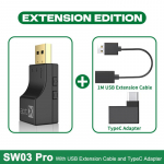 USB optiline fiiber APTX Bluetoothi ​​helisaatja aptX-Adaptive/HD/LL Hifi mitmepunktiline juhtmevaba adapter PS4/3 Xbox TV arvuti jaoks Extension Edition