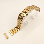 Roostevabast terasest rihm, viie teraga tahke roostevabast terasest rihm, liblikas kahe lukuga pandlaga kellarihm, kellatarvikud 12-22mm 22mm