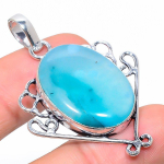 Dendritic Opal Handmade 925 Sterling Silver Jewelry Pendant 2.01 p9n08