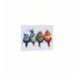 Auto Funny Birds kleebised Multifunktsionaalsed klaasvin&uuml;&uuml;lkleebised Akende veoautode eemaldatavad kleebised One Size