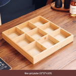 Jaapani stiilis bambusest suupistevaagen: &Uuml;heksa lahtriga kuum pott ja grillplaat k&ouml;&ouml;giviljavaagnaga