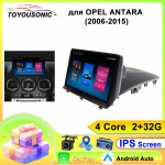 TOYOUSONIC 2 Din Android13 OPEL ANTARA jaoks (2006-2015) Autoraadio Multimeediapleier GPS-navigatsioon Autoradio Carplay Peaseade