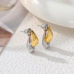 Siledad topeltv&auml;rvid Waterdrop Back Hang Post Geometry Stud K&otilde;rvar&otilde;ngad Naiste Isiksus Ehted T&uuml;drukule Kingitus