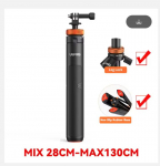 2025 Selfie Stick Statiiv Pikendatav Statiivi Alus K&auml;epide GoPro 13 12 11 10 9 8 Insta360 X4 DJI OSMO Action 5 Pro 3 4 Tarvikud