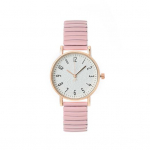 Naiste k&auml;ekell Candy v&auml;rviga kvartskella number, tr&uuml;kitud &uuml;mmargune sihverplaadi v&auml;rviga sobiv reguleeritav roostevabast terasest suure t&auml;psusega dekoratiivne daami k&auml;ekell roosa