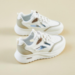 Naiste suvised hingavad v&otilde;rktossud Mugavad n&ouml;&ouml;riga jooksujalatsid PU-nahast paksu platvormiga k&otilde;ndimisjalatsid libisemiskindlad tennised naistele 35