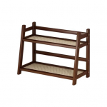 Bambusest kahekihiline riiul, kahetasandiline lauakorraldaja, k&otilde;rge stabiilsus, tugev koormust kandev k&ouml;&ouml;giriiul, topsihoidja 26cm