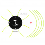 Terasest muruniidukipea, 4 rida, bensiini/liitiumiga murutrimmeri vahetuspea Aia umbrohu v&otilde;sal&otilde;ikuri osa eemaldamine
