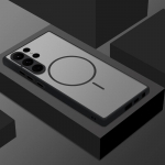 Luksuslik matt magnetiline telefoni&uuml;mbris Samsung S25 Ultra S24 FE S23 S22 Plus S21 jaoks, pehmete servadega, p&otilde;rutuskindel, l&auml;bipaistev, k&otilde;va PC, juhtmevaba laadimise tagakaas Samsung S23 Ultra