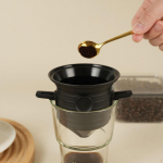 Stainless Steel Pour over Coffee Filter Folding Maker Multipurpose Paperless for Camping