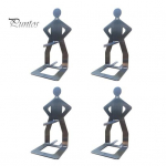 Roostevabast terasest BBQ vorsti grillrest Inimkujuline hot dogi r&ouml;strest Mitmeotstarbeline mittekleepuv vorstihoidik lihapallide jaoks 3pcs