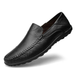 Ehtne Nahk Meeste Kingad Vabaaja Itaalia Meeste Mokassiinid Luksusbr&auml;nd Formaalne Slip-on Meeste Paadikingad Zapatos De Hombre 42 black
