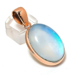 Milky Opal Handmade Copper Jewelry Pendant 1.85 y5z55
