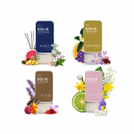 Komplekt 4 Unisex K&ouml;lni Tahke Parf&uuml;&uuml;mi Unisexile, Reisis&otilde;bralik ja Taskuformaadis Parf&uuml;&uuml;m