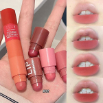 Gege Bear 4 in 1 Velvet Matte Crayon Lipstick Super Stay Makeup Pink Red Long Wear Waterpoof Non-Stick Cup Tiny Lip Stick Pink GX1068-01